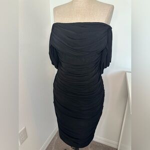 Women’s Black Bandage Midi Dress